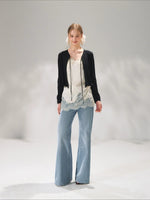 Lace Trim Silk Camisole