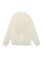 White Relaxed Shirt & Skirt Set