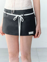 Contrast Drawstring Skort