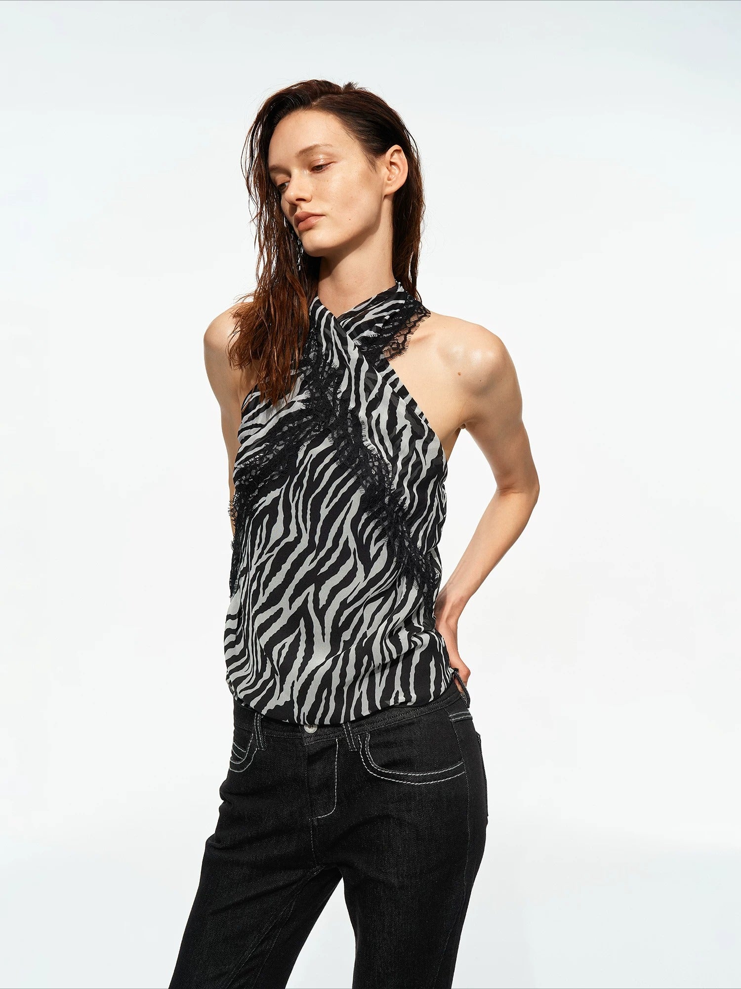 Printed Halter Cami