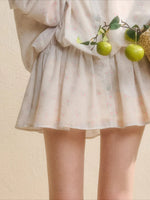 Ruffle Floral Shirt Dress