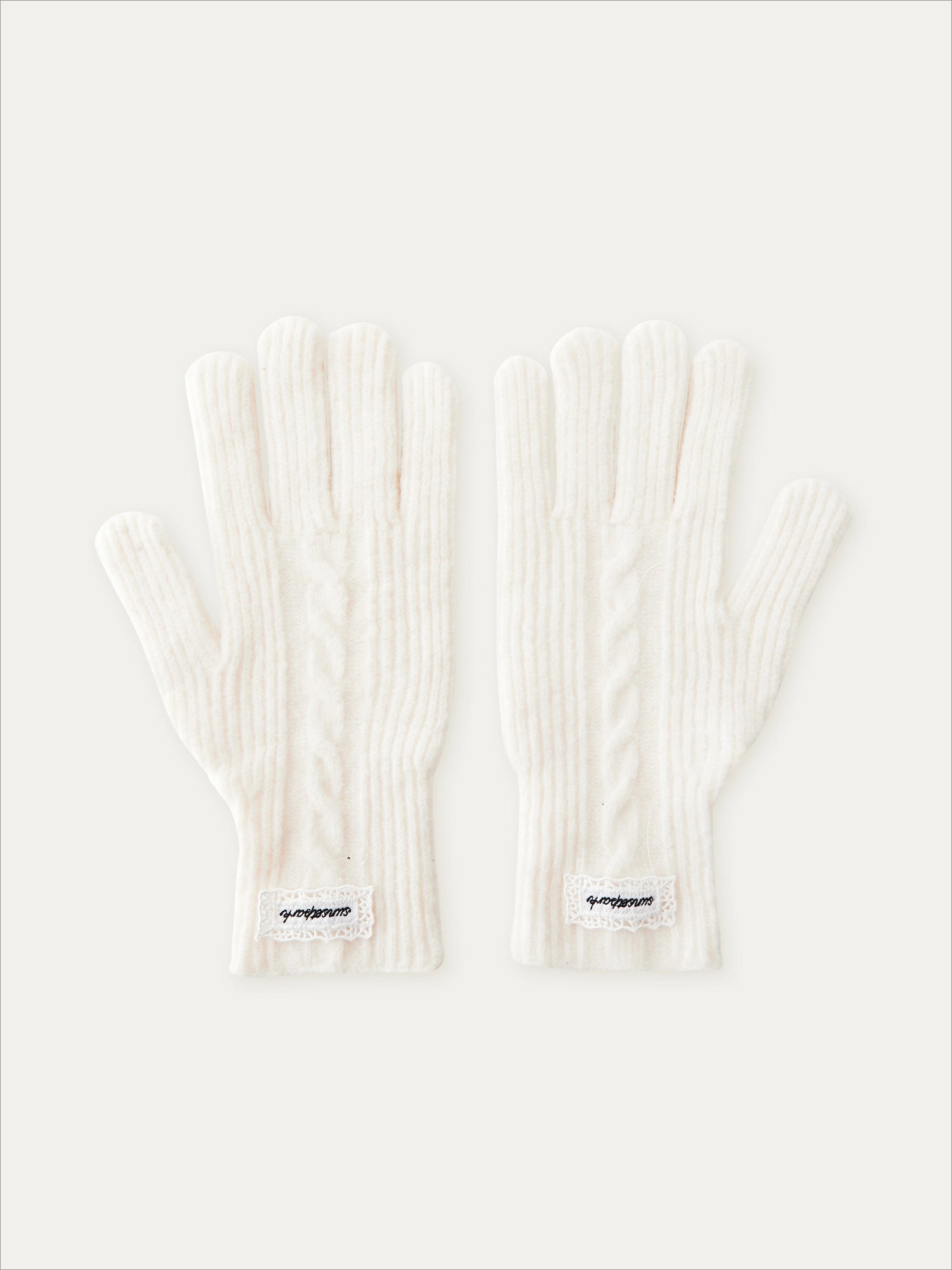Knit Texture Wool Gloves