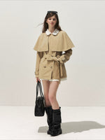 Detachable Cape Trench Coat