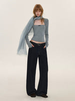 Double Layer Silk Wool Scarf