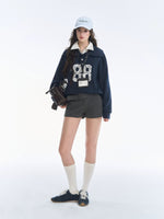 Vintage Lace Collar Embroidered Sweatshirt