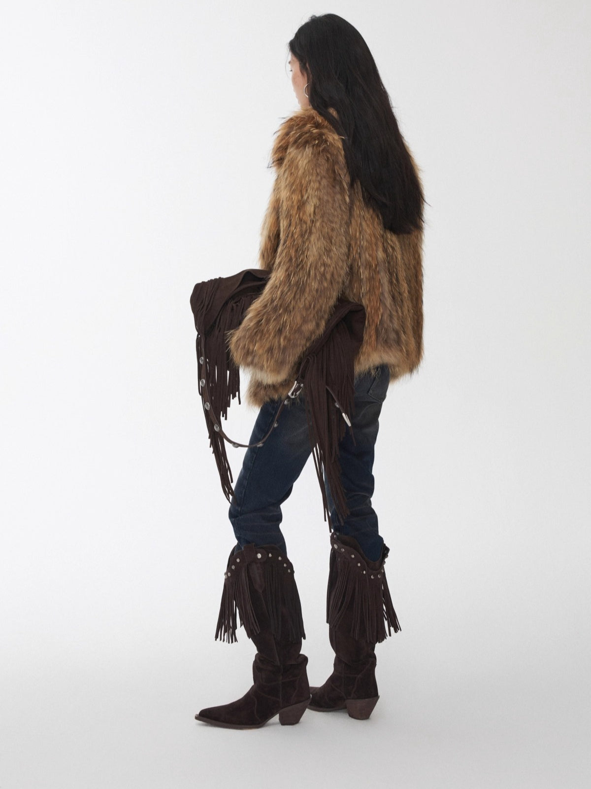 V-Cut Pointed Western Boots