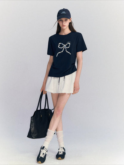 Bow Embroidery T-shirt