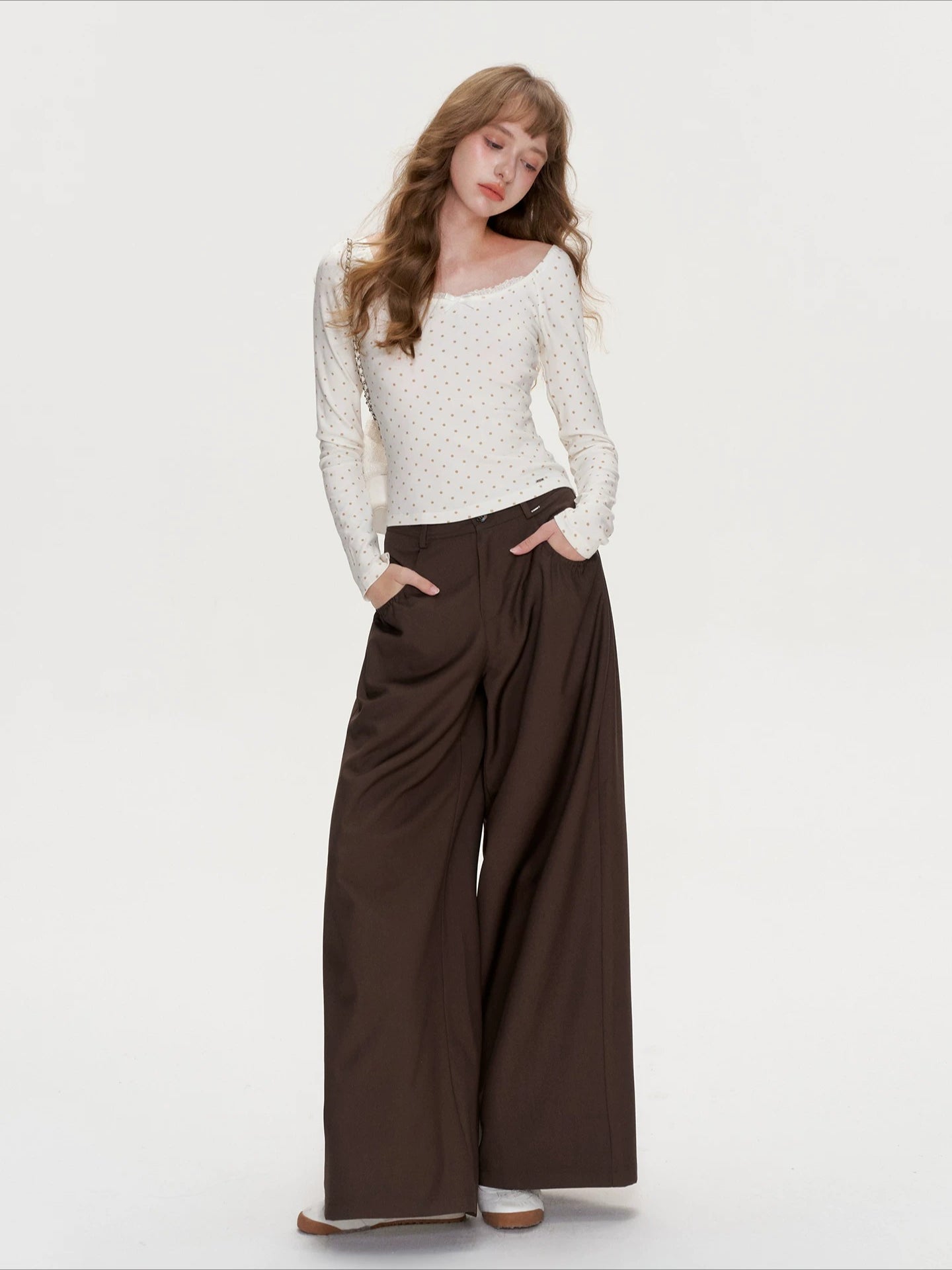 French Wide Leg Pants