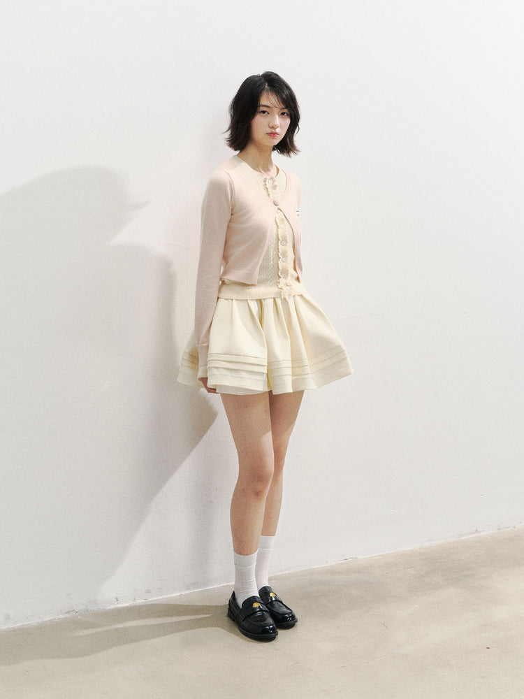 Versatile Pleated Puff Skirt