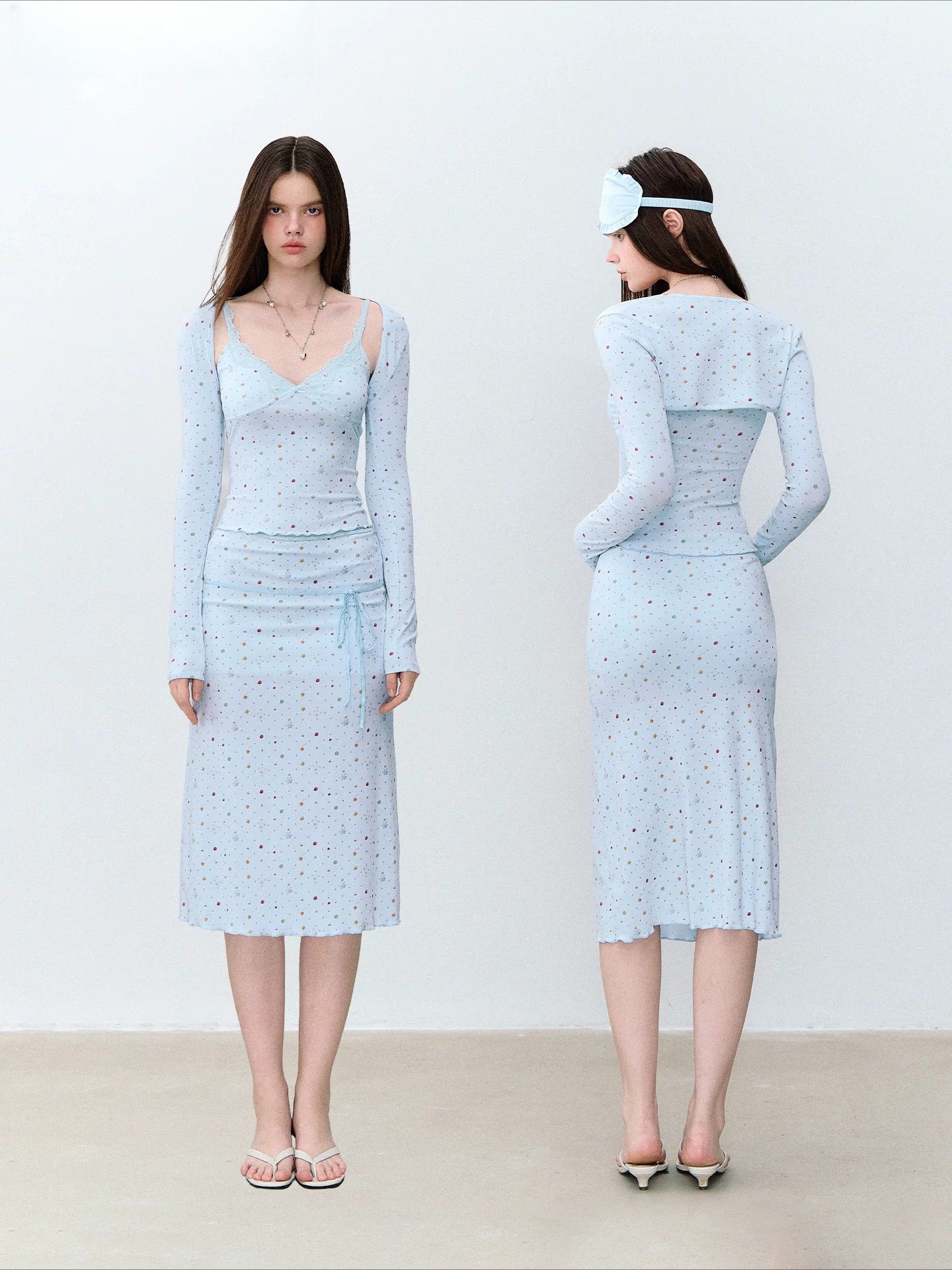 Fruit Print Three-Piece Set