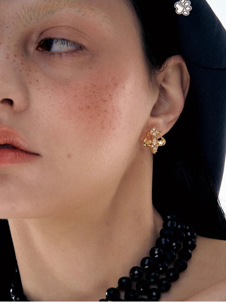 Iris Zircon Stud Earrings