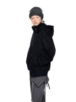 Academy Button Cropped Hoodie