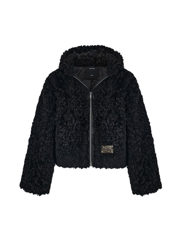 Oversize Faux Fur Hooded Coat