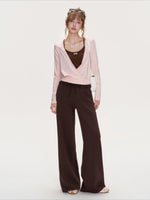 Cotton Straight Pants