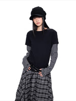 Faux Layered Stripe Tee