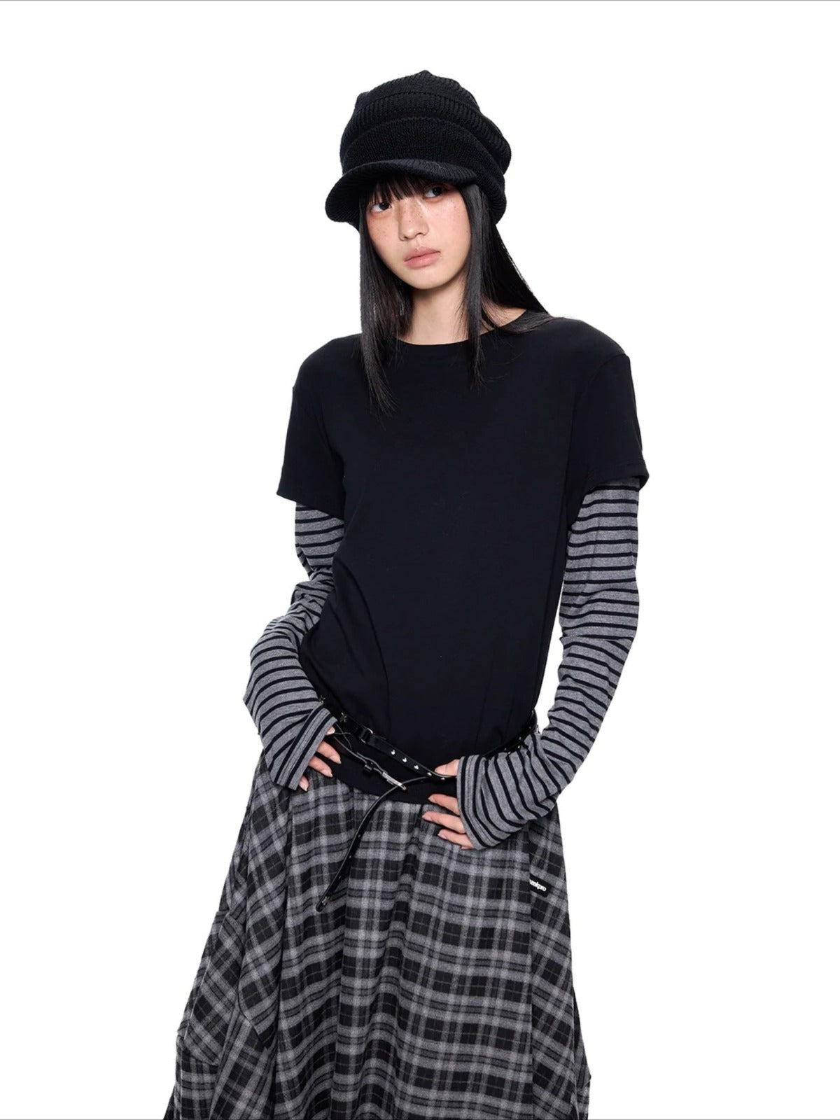 Faux Layered Stripe Tee