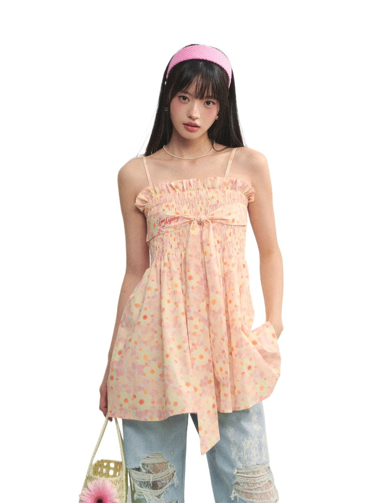 Printed Strappy Three-Way Strapless Camisole