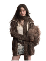 Heavywork Lapel Toggle Knit Cardigan