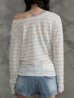 Striped Off Shoulder Top