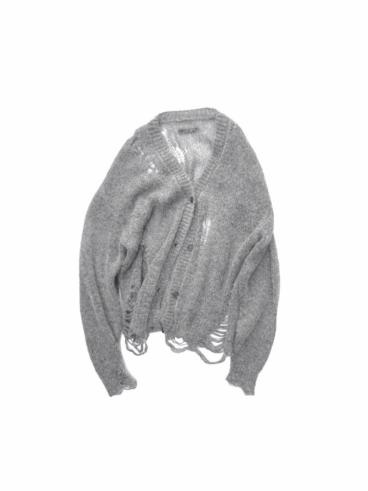 Mohair Star Cutout Cardigan