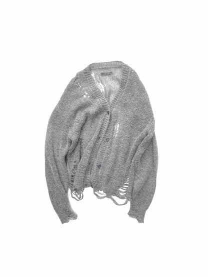 Mohair Star Cutout Cardigan