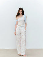 Printed One-Shoulder Top