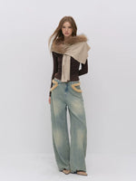 Draped Lace Tencel Top