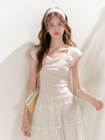 Lace Trim Knit Tee