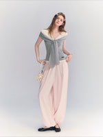 Plaid Lantern Pants