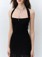 Night Muse Halter Dress