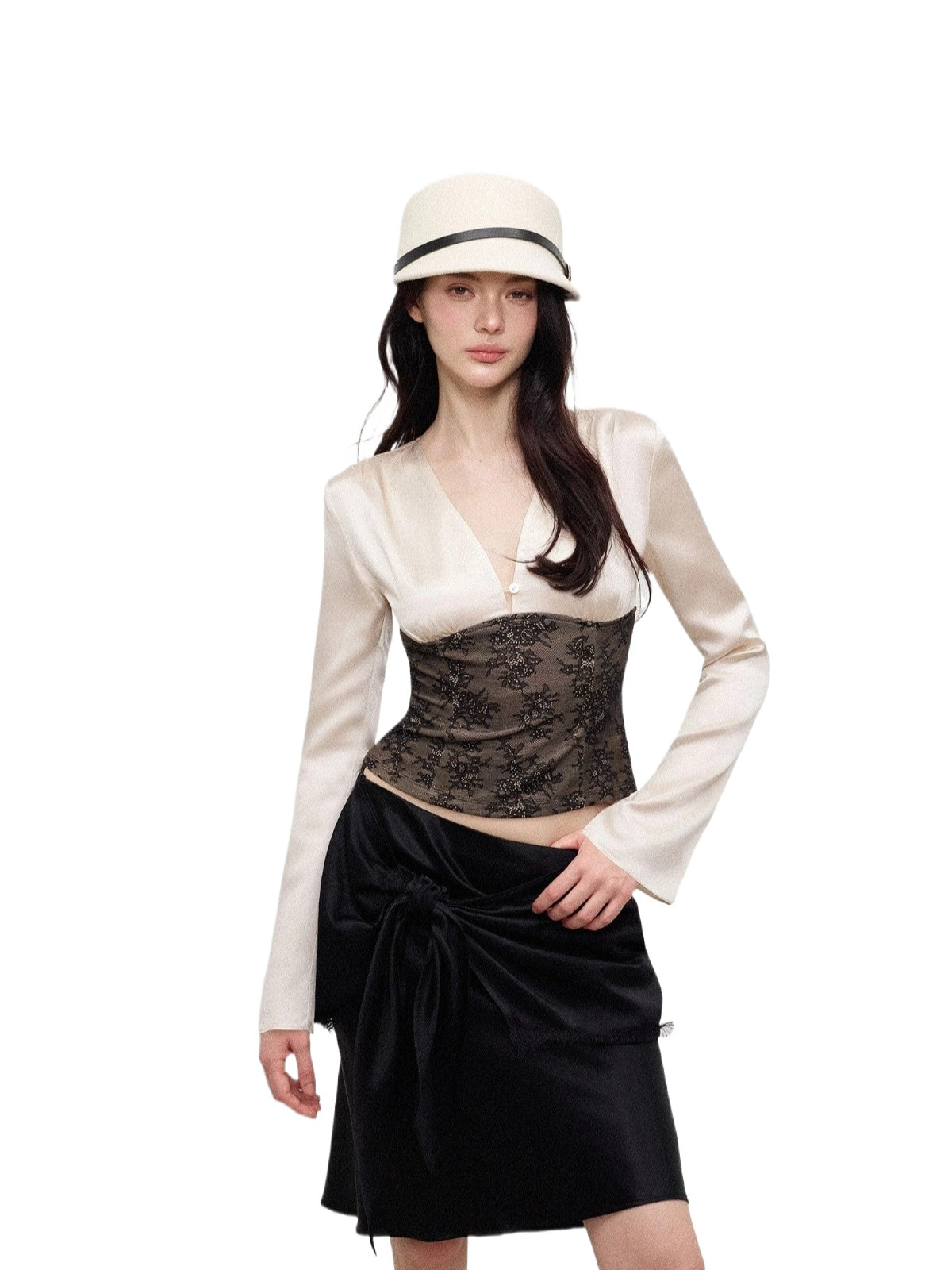 Lace Acetate Blouse