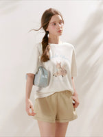 Deer Print Loose T-Shirt