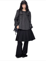 Plaid Peter Pan Top
