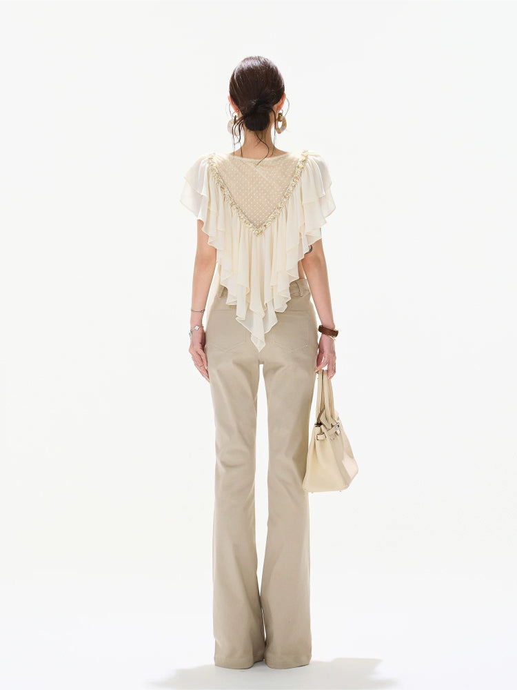 Milk Tea Flare Pants