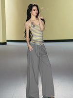 Camellia Stripe Halter Tank