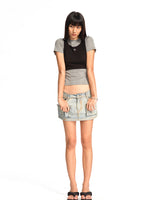 Color-Block Splicing Two-in-One T-shirt
