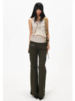 V-Neck Halter Knit Tank Top