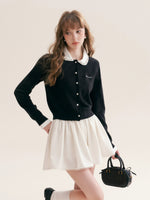 Beaded Collar Cardigan
