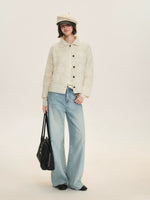 Handcrafted Wool Crochet Collar Cardigan