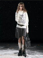 Asymmetric Chain Sweater