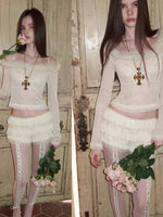 Lace Mesh Soft-Wire Bra