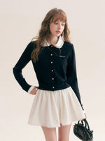 Beaded Collar Cardigan