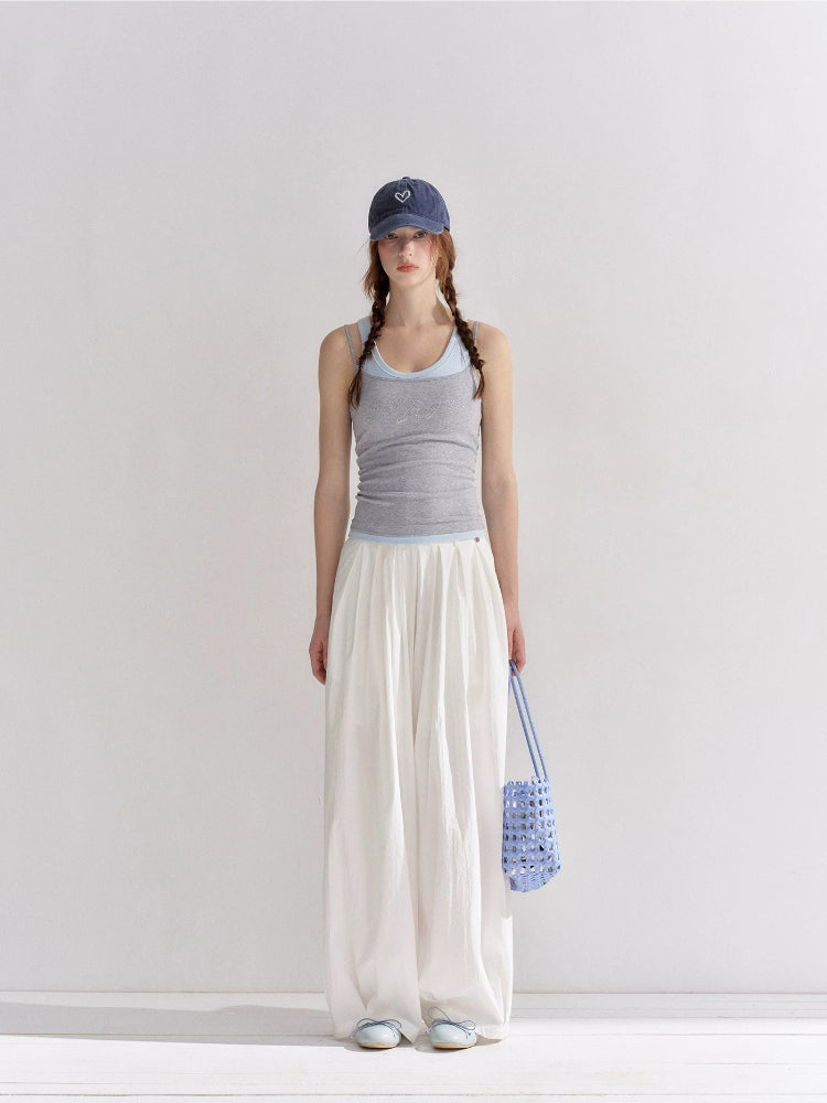 Contrast Logo Tank Top