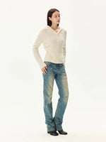Alpaca Hooded Knit Sweater
