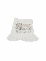 Cat Print Asymmetric Lace Set