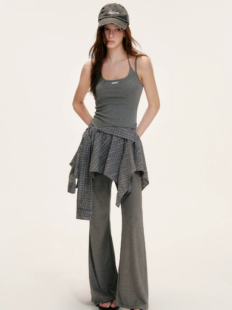 Modal Wrap Flare Pants