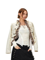 Frayed Cropped Jacket