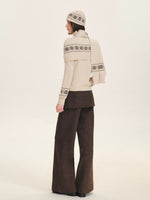 Fair Isle Knit Cape Sweater