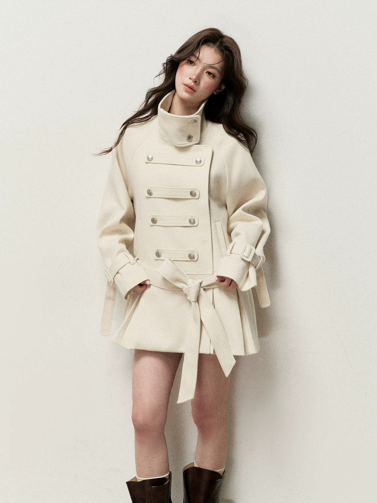 Napoleon Double-Breasted Wool Coat
