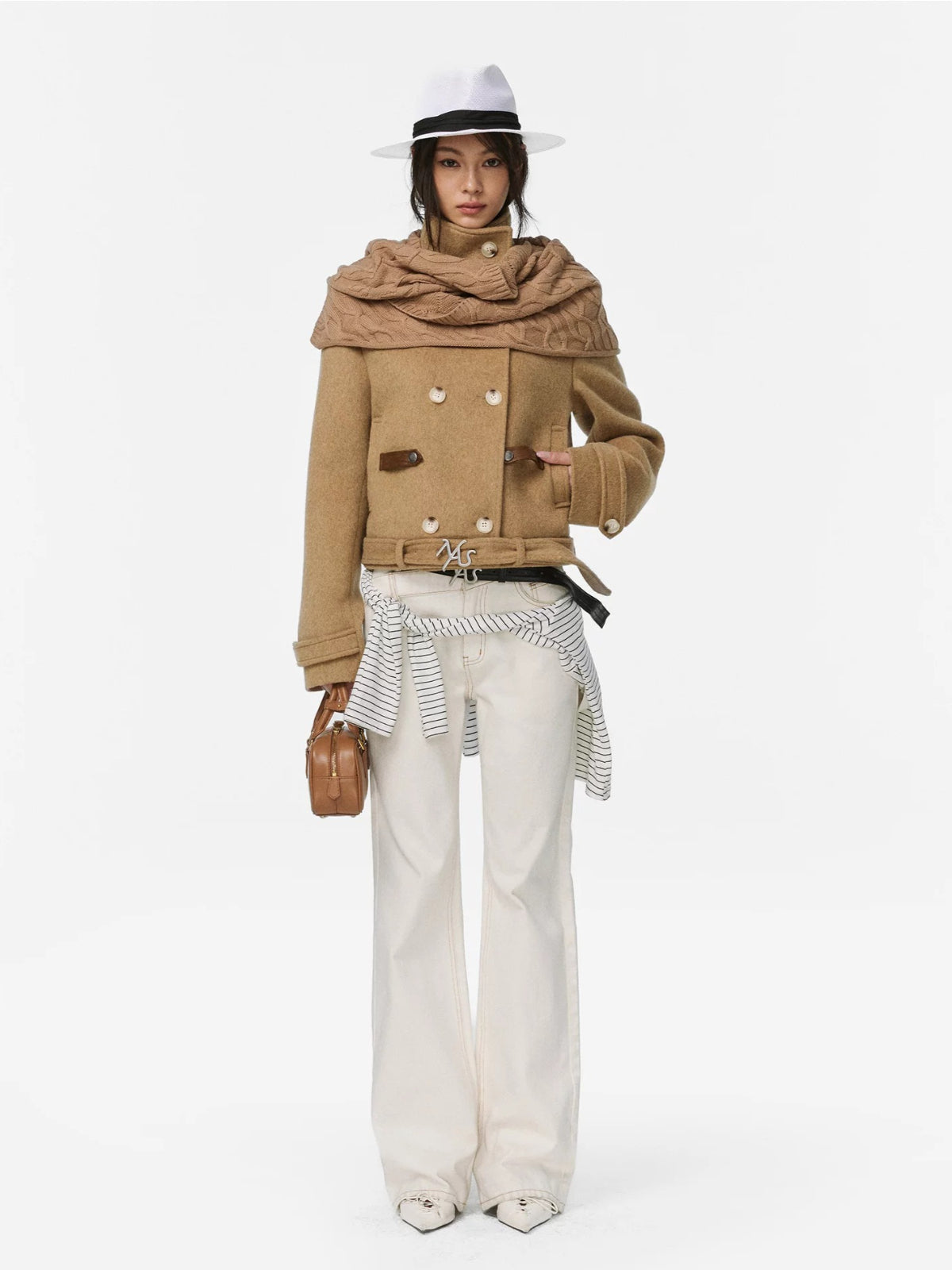 Windsor Wool Cape Knit Jacket
